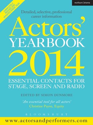 cover image of Actors' Yearbook 2014